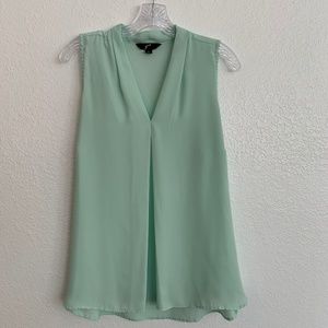 GNW Sleeveless Sheer Mint Top